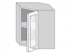 1.60.3у Шкаф настенный (h=720) угловой на 600мм со стекл. дверцей в Челябинске - chelyabinsk.magazinmebel.ru | фото