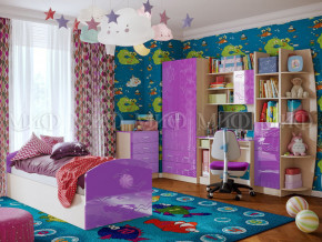 Детская комната Юниор-2 Фиолетовый металлик в Челябинске - chelyabinsk.magazinmebel.ru | фото - изображение 1