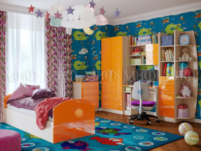 Детская комната Юниор-2 Оранжевый металлик в Челябинске - chelyabinsk.magazinmebel.ru | фото - изображение 1