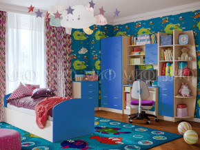 Детская комната Юниор-2 Синий в Челябинске - chelyabinsk.magazinmebel.ru | фото - изображение 1