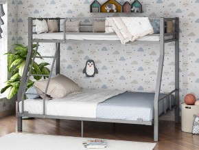 Двухъярусная кровать Гранада-1 140 Серая в Челябинске - chelyabinsk.magazinmebel.ru | фото