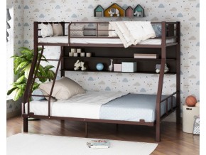 Двухъярусная кровать Гранада-1П 140 коричневый в Челябинске - chelyabinsk.magazinmebel.ru | фото