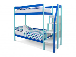 Двухъярусная кровать Svogen мятно-синий в Челябинске - chelyabinsk.magazinmebel.ru | фото - изображение 1