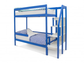 Двухъярусная кровать Svogen с бортиком синий в Челябинске - chelyabinsk.magazinmebel.ru | фото - изображение 1