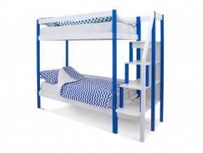 Двухъярусная кровать Svogen сине-белый в Челябинске - chelyabinsk.magazinmebel.ru | фото