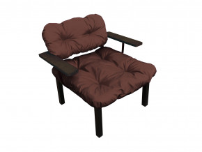 Кресло Дачное коричневая подушка в Челябинске - chelyabinsk.magazinmebel.ru | фото - изображение 1