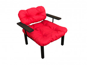 Кресло Дачное красная подушка в Челябинске - chelyabinsk.magazinmebel.ru | фото - изображение 1