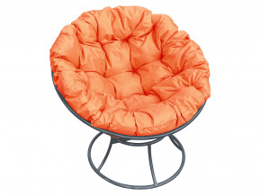 Кресло Папасан без ротанга оранжевая подушка в Челябинске - chelyabinsk.magazinmebel.ru | фото