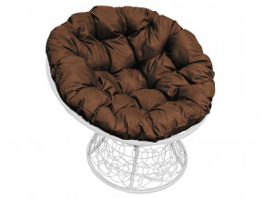 Кресло Папасан с ротангом коричневая подушка в Челябинске - chelyabinsk.magazinmebel.ru | фото - изображение 1