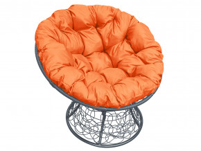 Кресло Папасан с ротангом оранжевая подушка в Челябинске - chelyabinsk.magazinmebel.ru | фото