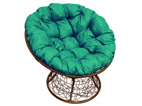 Кресло Папасан с ротангом зелёная подушка в Челябинске - chelyabinsk.magazinmebel.ru | фото