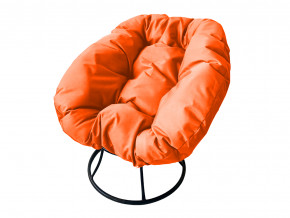 Кресло Пончик без ротанга оранжевая подушка в Челябинске - chelyabinsk.magazinmebel.ru | фото