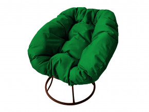 Кресло Пончик без ротанга зелёная подушка в Челябинске - chelyabinsk.magazinmebel.ru | фото