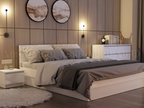 Кровать 1400 Челси Белый глянец в Челябинске - chelyabinsk.magazinmebel.ru | фото - изображение 2