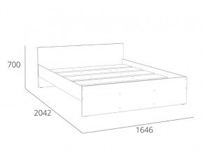 Кровать 1600 НМ 011.53 Симпл Белый Фасадный в Челябинске - chelyabinsk.magazinmebel.ru | фото - изображение 4