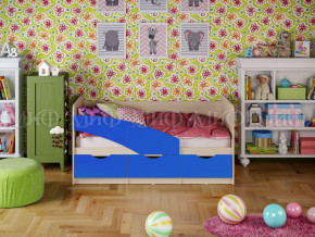 Кровать Бабочки 1600 Синий в Челябинске - chelyabinsk.magazinmebel.ru | фото