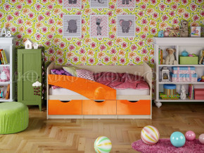 Кровать Бабочки 1800 Оранжевый металлик в Челябинске - chelyabinsk.magazinmebel.ru | фото - изображение 1