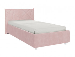 Кровать Бест 900 велюр нежно-розовый в Челябинске - chelyabinsk.magazinmebel.ru | фото