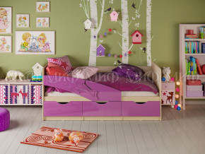 Кровать Дельфин 1600 Фиолетовый металлик в Челябинске - chelyabinsk.magazinmebel.ru | фото