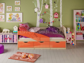 Кровать Дельфин 1600 Оранжевый металлик в Челябинске - chelyabinsk.magazinmebel.ru | фото - изображение 1
