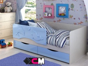 Кровать детская Алиса КР 812 голубая 1600 в Челябинске - chelyabinsk.magazinmebel.ru | фото