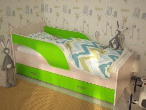 Кровать детская Максимка млечный дуб-лайм в Челябинске - chelyabinsk.magazinmebel.ru | фото