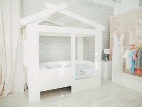 Кровать детская Теремок без ящика белая в Челябинске - chelyabinsk.magazinmebel.ru | фото