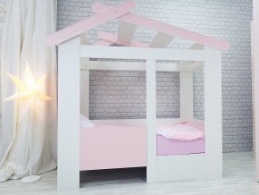 Кровать детская Теремок без ящика розовая в Челябинске - chelyabinsk.magazinmebel.ru | фото