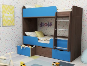 Кровать двухъярусная Малыш двойняшка бодега-голубой в Челябинске - chelyabinsk.magazinmebel.ru | фото - изображение 1