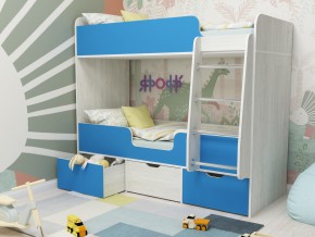 Кровать двухъярусная Малыш двойняшка винтерберг-голубой в Челябинске - chelyabinsk.magazinmebel.ru | фото - изображение 1
