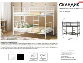 Кровать двухъярусная Скандик 42.20-01 в Челябинске - chelyabinsk.magazinmebel.ru | фото - изображение 2