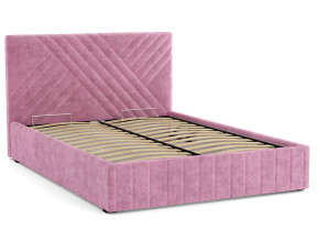 Кровать Гамма 1400 с основанием велюр тенерифе розовый в Челябинске - chelyabinsk.magazinmebel.ru | фото - изображение 2