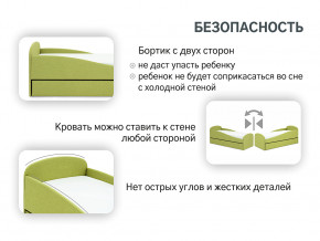 Кровать с ящиком Letmo авокадо (рогожка) в Челябинске - chelyabinsk.magazinmebel.ru | фото - изображение 12