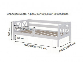 Кровать софа Аист-3 Классика белый 1400х700 мм в Челябинске - chelyabinsk.magazinmebel.ru | фото - изображение 2