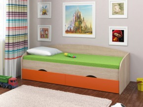 Кровать Соня 2 сонома-оранжевый в Челябинске - chelyabinsk.magazinmebel.ru | фото - изображение 1