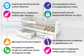 Кровать-тахта Svogen мягкая с ящиками и бортиком с фото мятный/динозаврики в Челябинске - chelyabinsk.magazinmebel.ru | фото - изображение 2