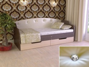 Кровать Юниор Тип 2 Венге/дуб молочный 800х1600 в Челябинске - chelyabinsk.magazinmebel.ru | фото - изображение 1