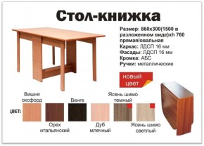 Прямой стол-книжка венге в Челябинске - chelyabinsk.magazinmebel.ru | фото - изображение 2